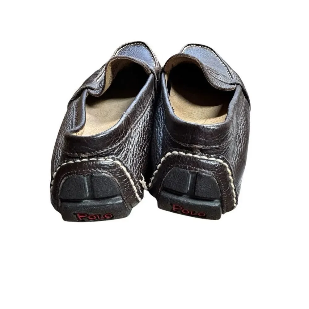 Polo Ralph Lauren Telly II Men's Brown Leather Driving Loafers Size‎ 11D
